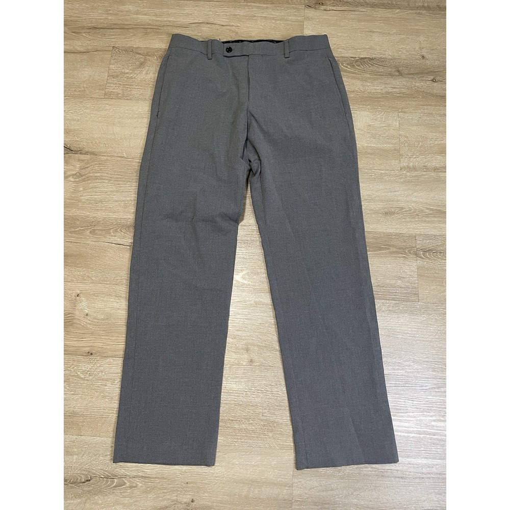 Lauren Ralph Lauren Black Label Mens Sz 32x30 Gray Dress Pants Flat Front